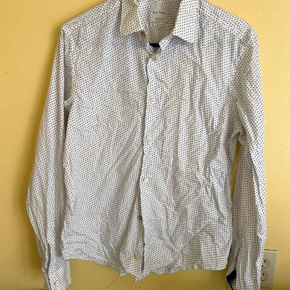 Paul Smith White Polka Dot Shirt